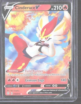 Pokemon - Pokemon SWSH: Sword & Shield Promo Cards Cinderace V #SWSH015 - Image 1 of 2