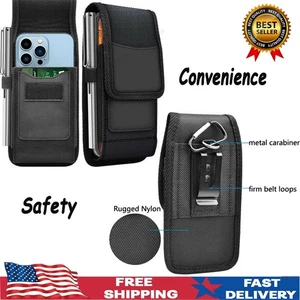 For Motorola Moto G Power G Play 2025 Case Nylon Belt Clip Holster Phone Pouch - Picture 1 of 15