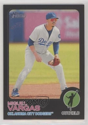 2022 Topps Heritage Minor League Edition Black Border /50 Miguel Vargas #196 - Image 1 of 2
