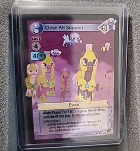 MY LITTLE PONY CCG GAME SINGLE FOIL CARD CLOSE AIR SUPPORT #144 UR MINT! - Picture 1 of 2