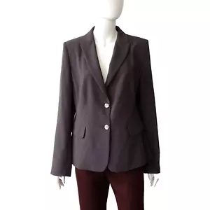 MARINA RINALDI BLAZER JACKET SIZE 17 PLUS S FR42 DE38 USA8 UK12 SINGLE BREASTED - Picture 1 of 10