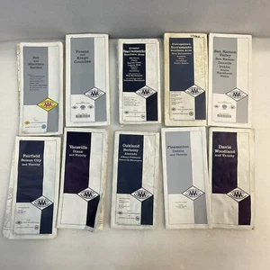 Lot Of 10 California State AAA Vintage Northern Califonia Maps OldPaperMaps - Picture 1 of 15