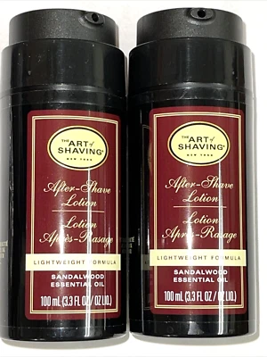 Loción para después del afeitado The Art of Shaving 2 piezas x 3,3 oz sándalo ligero Foto 1 de 4