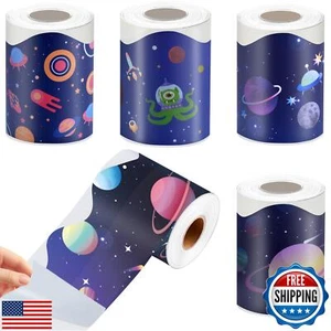 4 Rolls Bulletin Board Borders,196.8 FT Self Adhesive Classroom Borders for B - Picture 1 of 5