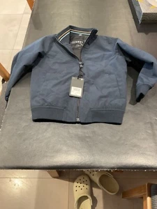 BRAND NEW NEXT BOYS LIGHTWEIGHT SMART HARRINGTON JACKET NAVY BLUE Abe 4yrs - Picture 1 of 6