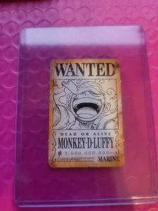 IMAGINE Mini Card Saikyo Jump 2024 One Piece Japanese WANTED Monkey D Luffy - Picture 1 of 2