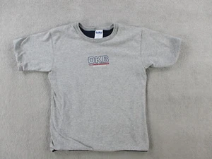 VINTAGE OshKosh Shirt Boys 6 Gray Made in USA Double Weave Tech Performance Kids - Picture 1 of 10