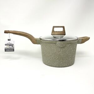 Saucepan Stockpot Casserole With Lid Natural Elements Woodstone 8â Inch 4 QT