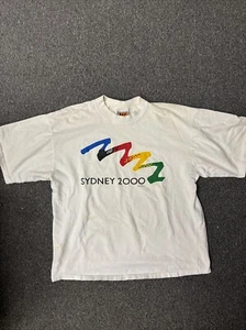 Vintage Sydney 2000 Summer Olympics Bid Logo Shirt XL Size ISC Brand Cotton - Picture 1 of 14