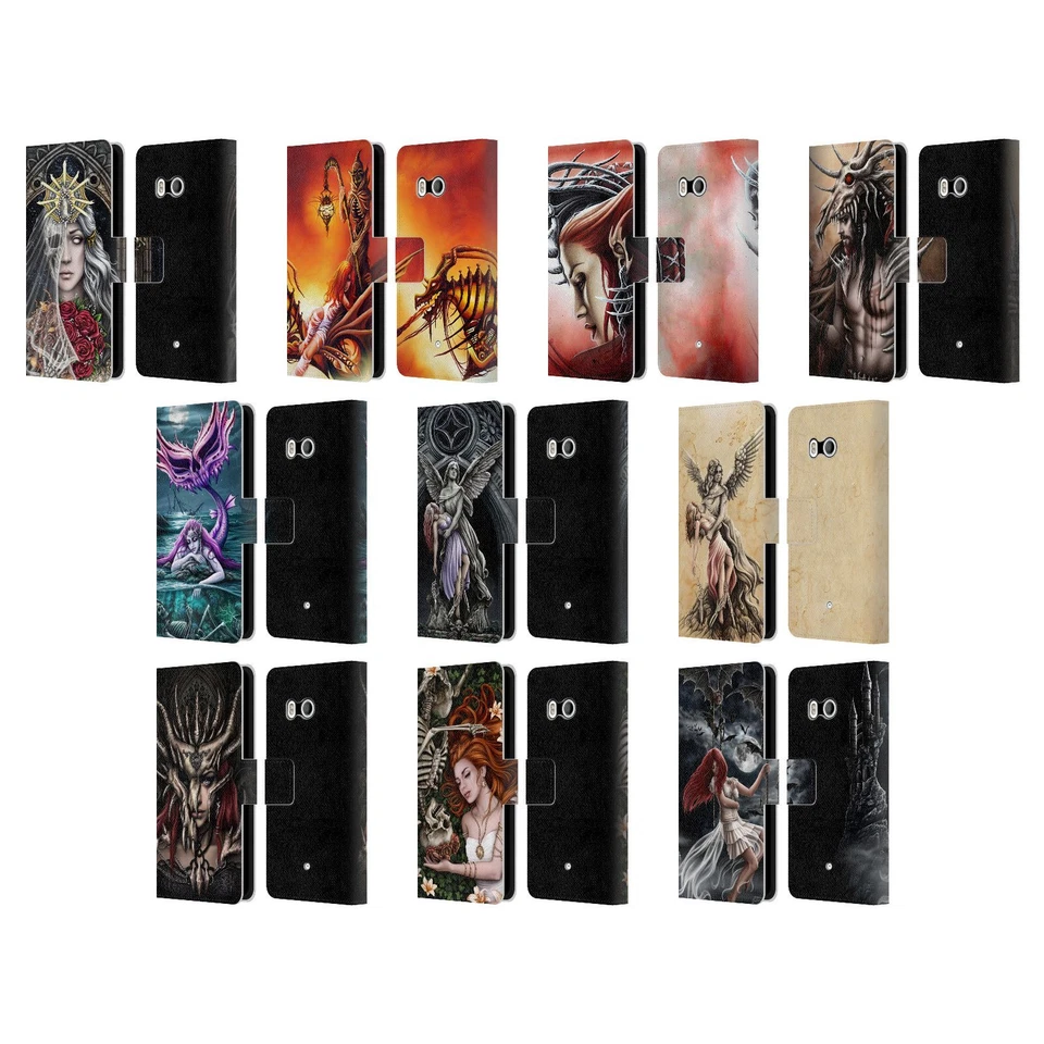 OFFICIAL SARAH RICHTER GOTHIC LEATHER BOOK WALLET CASE COVER FOR HTC PHONES 1 - Image 1 of 4