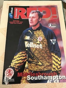 1997 Middlesbrough V Southampton Football Programme - Picture 1 of 3