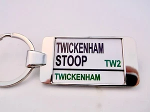 HARLEQUINS STADIUM ROAD BADGE STREET SIGN KEY FOB KEYRING KEYFOB CHAIN GIFT - Picture 1 of 3