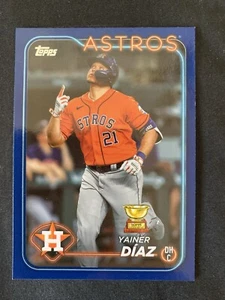 Copa Oro 2024 Topps Serie 1 #77 Yainer Díaz (Azul Real) Astros de Houston - Imagen 1 de 1