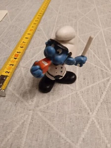 Figurine PVC SCHLEICH - smurf SCHTROUMPF - 20123 police - PEYO 1981 Portugal #1 - Foto 1 di 2