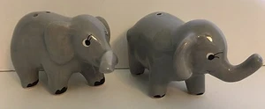 ELEFANTI GRIGI CERAMICA SALE E PEPE SHAKER ATELIER AMERICANO - Foto 1 di 4