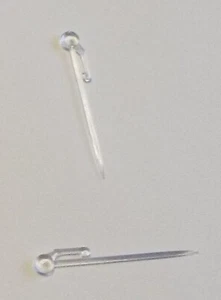 myraumdesign 100 transparente Stecknadeln + Widerhaken, für Gardinen, Feinstores - Bild 1 von 4