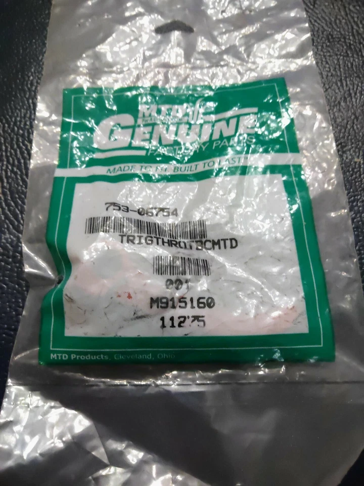 Cub Cadet 753-06754 Throttle Triggerbc Mtd CC4090 CC4075 CC4065SS CC4025 - Image 1 of 2