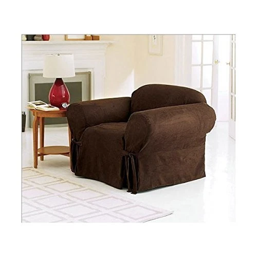 Sillón Green Living Group Chezmoi Collection Micro Gamuza Suave Chocolate Sólido Foto 1 de 1