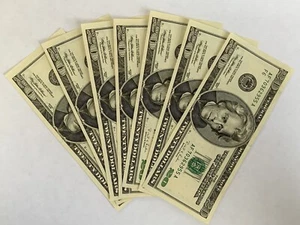 (1) Series 1996 $20 Federal Reserve Note- AU Condition- Consecutive -With Sleeve - Picture 1 of 16