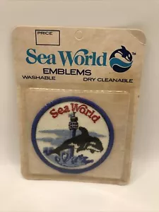Sea World Vintage 3" Shamu salto ricamato emblema souvenir nuovo - Foto 1 di 5