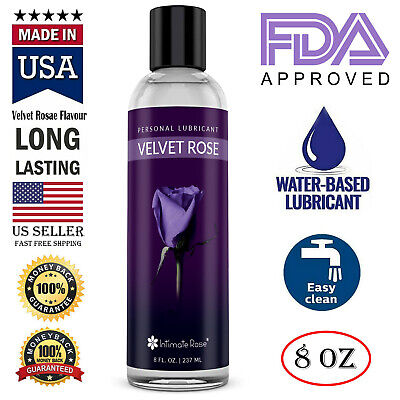 Personal Lubricant Water Based Lube Long Lasting Uni-Sex Lube USA Velvet Rose • 12.99$