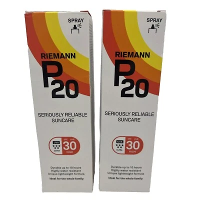 2 x Riemann P20 Seriously Reliable Suncare SPF30 Spray 100ml - BNIB - Image 1 of 4