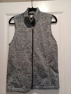 Exertek Womens Vest  Blue Fleece Lined w/ Pockets Full Zip Size Large  - Image 1 of 4