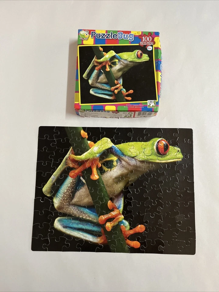 Puzzle Bug 100 Piece Puzzle FROG ( Complete) - Image 1 of 4