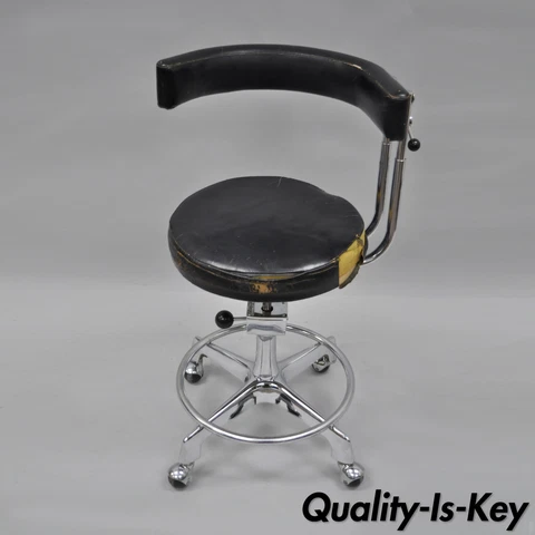 Reliance F&F Koenigkramer Medical Chair Dentist Dental Exam Stool Ophthalmic Vtg Cover