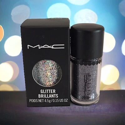MAC Eye shadow Glitters Pigments - 3D SILVER and GREY - DISCONTINUED ULTRA HTF - Image 1 of 4
