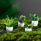 4Pcs 1:12 Dollhouse Miniature Mini Tree Potted For Green Plant In Pot Doll House
