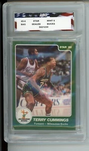 1985-86 Star Milwaukee Bucks Set AGC 9 Mint Factory Sealed Bag 7 Cards Cummings - Picture 1 of 2