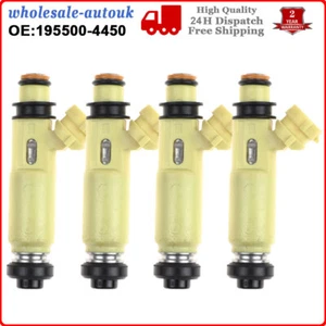 4PCS Fuel Injector Yellow Set For Mazda MX5 RX8 For Denso 2004-2008 195500-4450 - Picture 1 of 11