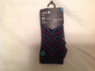 Meias de caminhada femininas por STANCE (FEEL 360 TECHNOLOGY) - Tamanho GRANDE (azul marinho) BN - Imagem 1 de 4