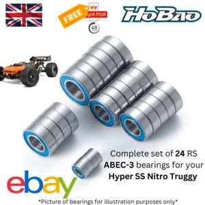 Hobao Hyper SS Nitro Truggy Juego de Actualización Completo 24 Rodamientos RS Stock Reino Unido ABEC-3 - Imagen 1 de 1