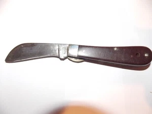 Vintage WESTERN Utility Knife 854 - Hawkbill locking blade - Picture 1 of 10