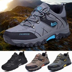 MENS HIKING BOOTS NEW WALKING ANKLE WIDE FIT TRAIL TREKKING TRAINERS SHOES SIZE - Picture 1 of 29
