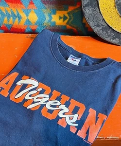 Camiseta De Colección Auburn University Tigers Azul Naranja Juego Y2K JerZees Para Hombres XL - Imagen 1 de 7