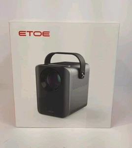 ETOE A1171 Black Bluetooth Full HD Portable Home Theater Mini Projector Open Box - Picture 1 of 9