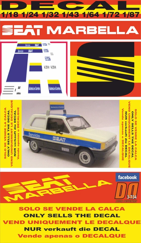 DECAL SEAT MARBELLA “SEAT ASISTENCIA” (08) - Image 1 of 1