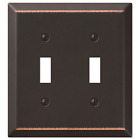Double Toggle Wall Switch Plate Cover, Oil Rubbed Bronze