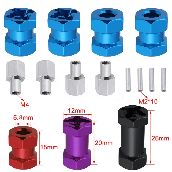 RC-Nabenadapter 12mm Sechskant – Fahrradhalterungs-Adapter Für RC-Crawler & Fernbedienungsautos