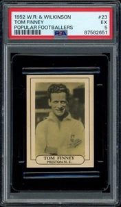 Tom Finney W.R. Wilkinson & Co. 1952 futbolistas populares #23 (PSA 5) * RARO * - Imagen 1 de 2