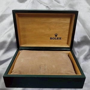 Genuine Rolex Watch Box 68.00.06 Gren Original Wooden Box With Original Case - Picture 1 of 21