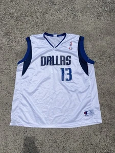 Vintage Champion Steve Nash Dallas Mavs Trikot 2xl Weiß - Bild 1 von 7