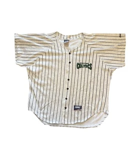 Vintage Bike Boston Celtics Gray Pinstripe Baseball Jersey Size XL - Picture 1 of 10
