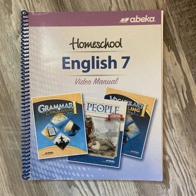 Abeka Homeschool English 7 Video Manual Grade 7 Lesson Plans And Progress - Image 1 of 2