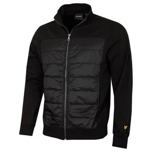Chaqueta de bombardero Lyle & Scott para hombre Interlock híbrida con paneles 54 % de descuento precio de venta sugerido por el fabricante - Imagen 1 de 13