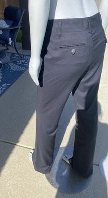 J Crew Classic Trouser Women's Sz 0 Navy Wool Pinstripe Dress Pants - Image 1 of 4