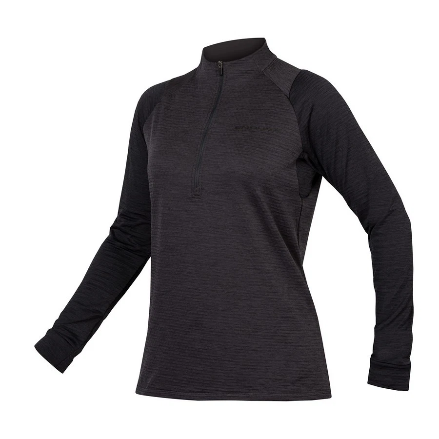 maglia a maniche lunghe singletrack fleece donna nero Endura Endura ciclismo ner - Immagine 1 di 1